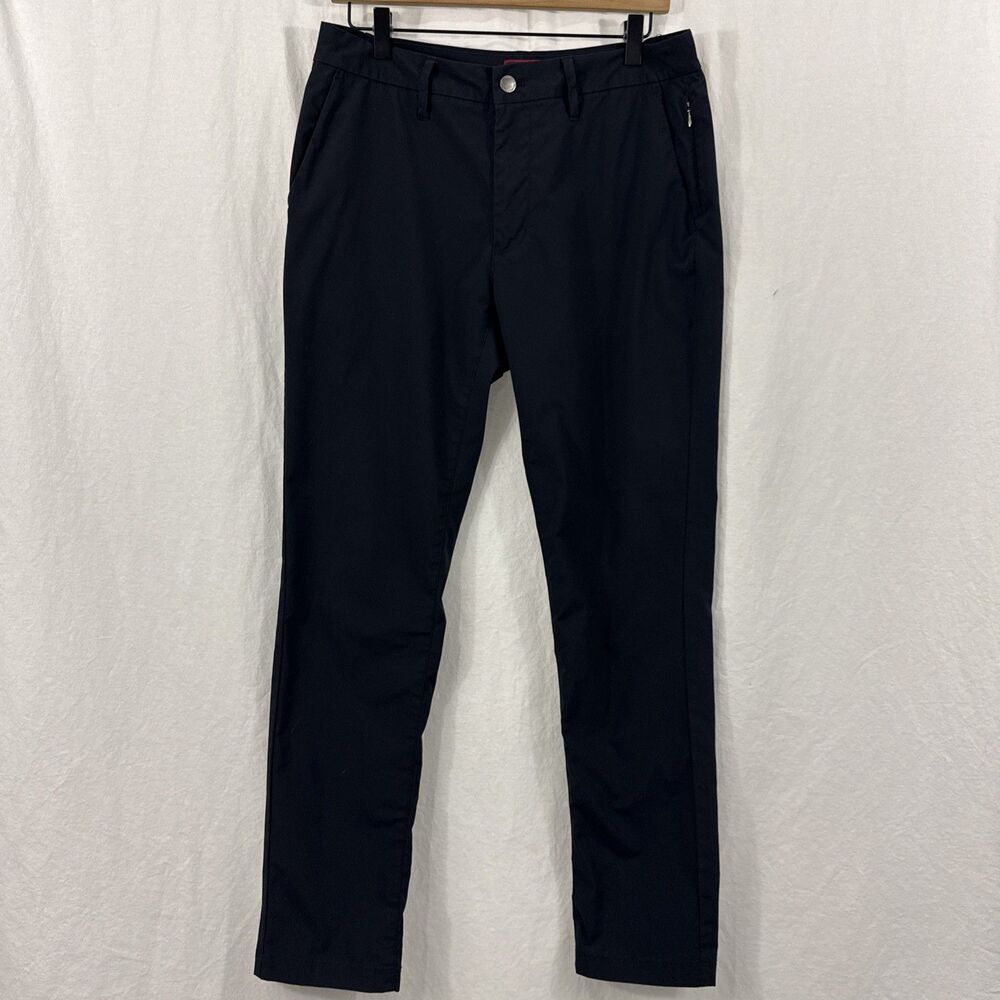 UNTUCKit Black Chancellor Pant Mens Sz 32x32 Performance Chino Straight Golf